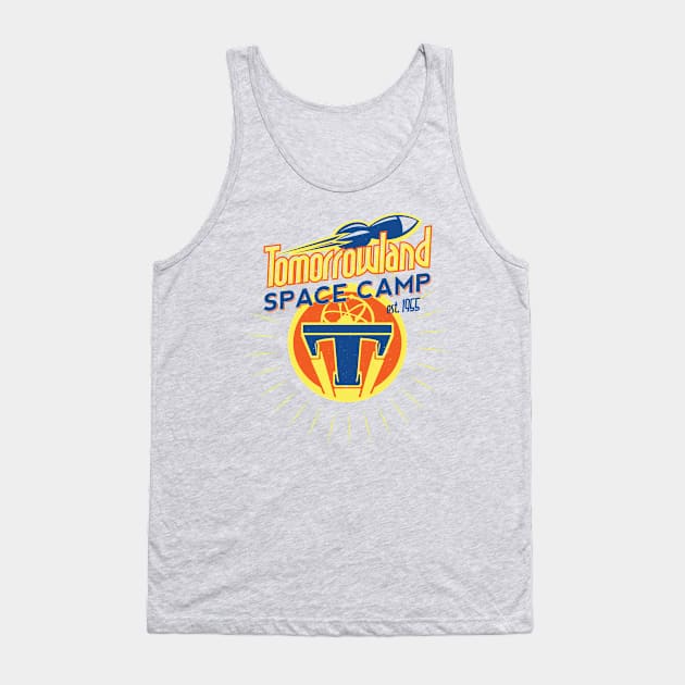 Tomorrowland Space Camp Tank Top by Shapooda